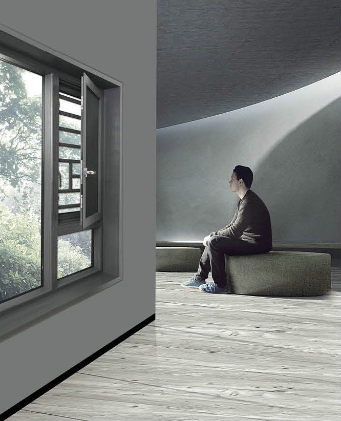 断桥窗纱一体平开窗 VS126